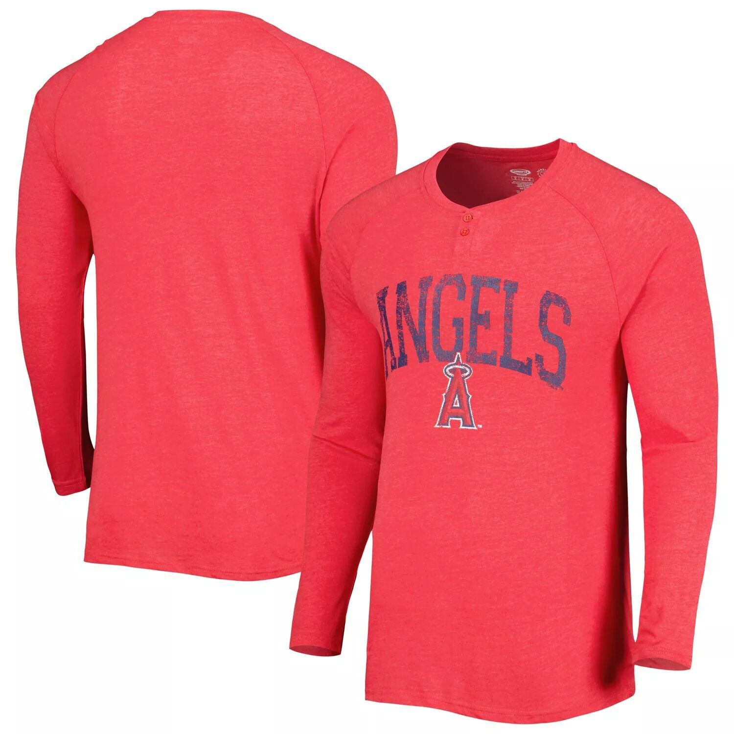 

Мужская красная футболка Concepts Sport Los Angeles Angels Inertia Raglan с длинным рукавом в стиле Хенли, Красный, Мужская красная футболка Concepts Sport Los Angeles Angels Inertia Raglan с длинным рукавом в стиле Хенли