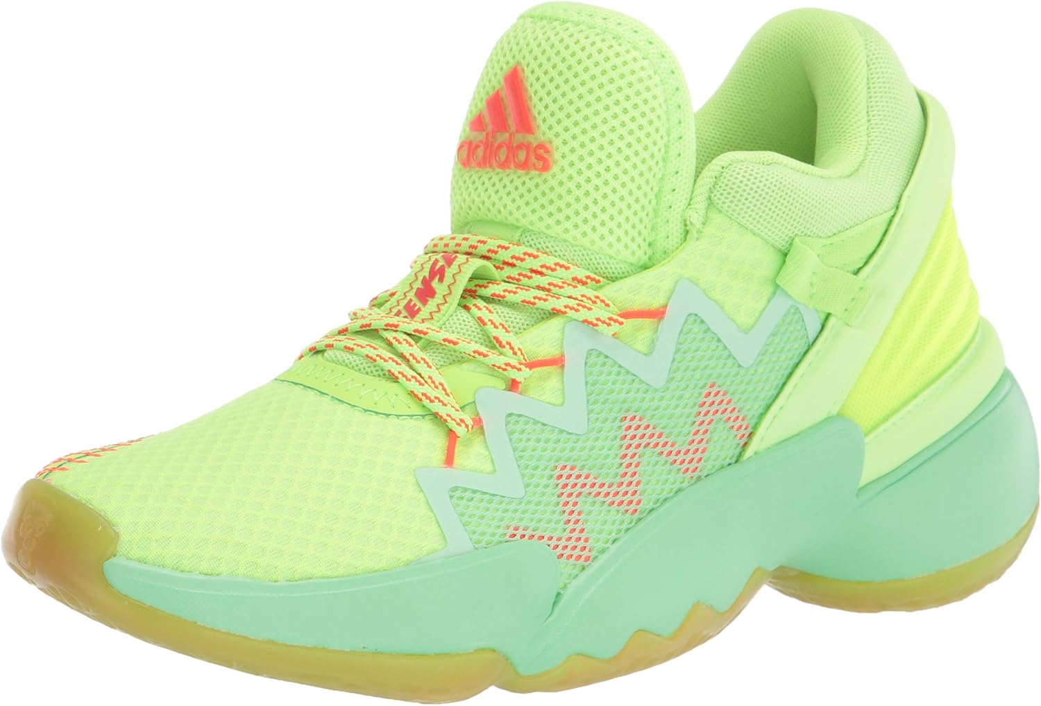 

Баскетбольные кроссовки Adidas D.o.n. Issue 2 для детей и подростков, красный/зеленый