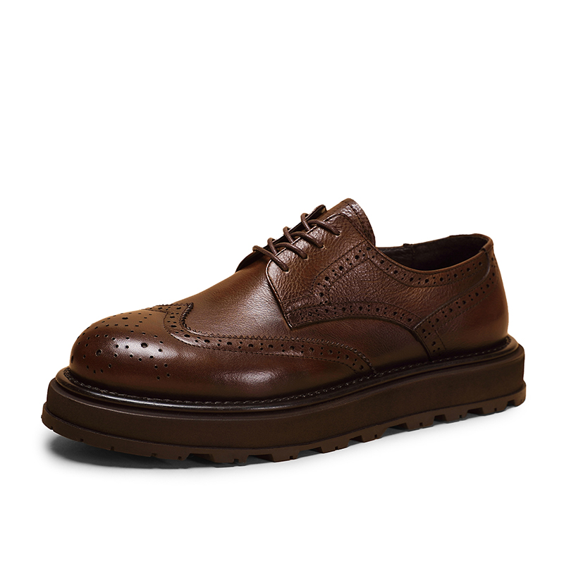 

SENJIALUO Мужские повседневные кроссовки Low top черно-коричневые, цвет Coffee