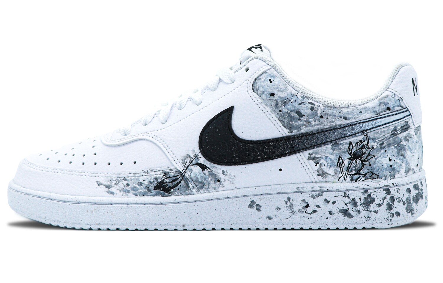 

Кроссовки Nike Court Vision 1 Skateboard Shoes Women's Low-Top Black