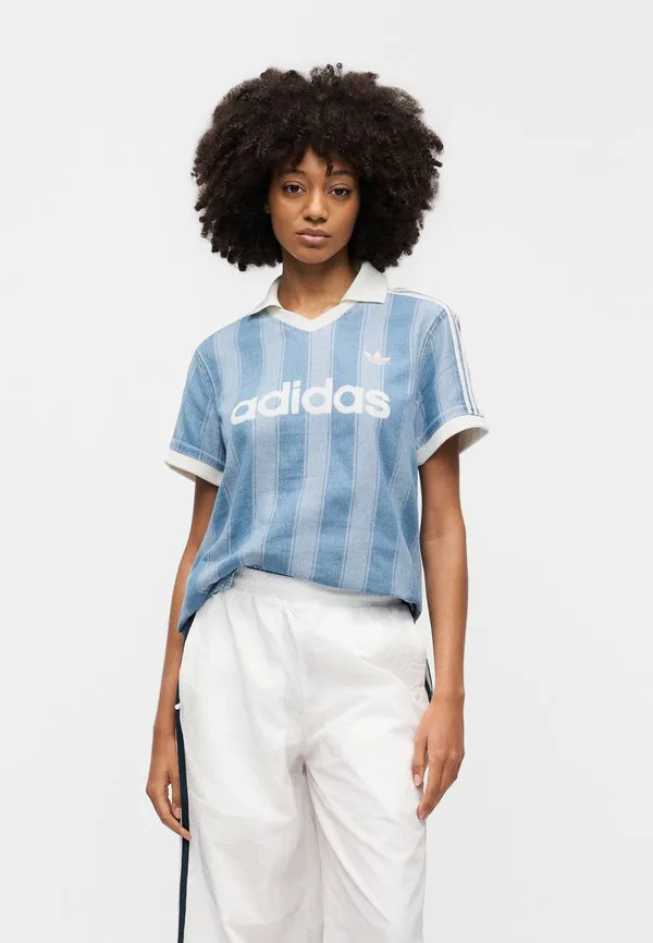 Футболка с принтом Adidas Originals, Blue Denim — фото 4