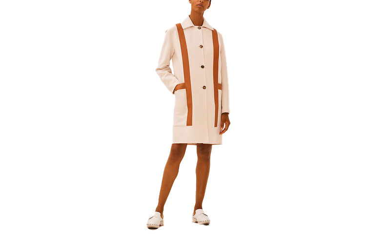 

Пальто бархатное Hermes, белый