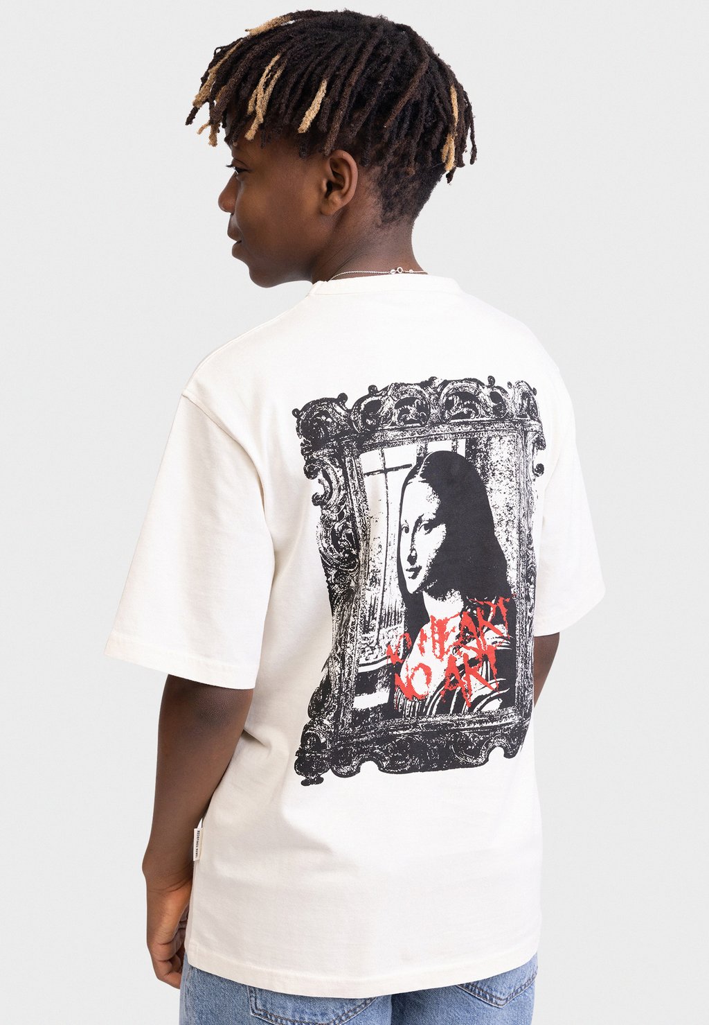 

Футболка с принтом TEEMIR TEE OVERSIZED FIT Redefined Rebel, слоновая кость