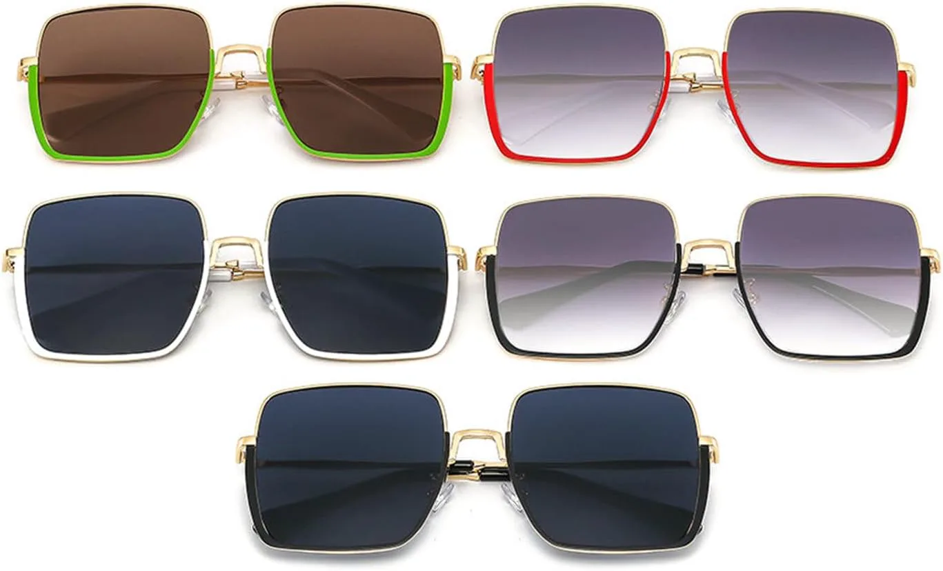 

Willochra — большие квадратные солнцезащитные очки для женщин, модные, крупные, популярные, в металлической оправе, 2025 год, модные женские солнцезащитные очки, C2