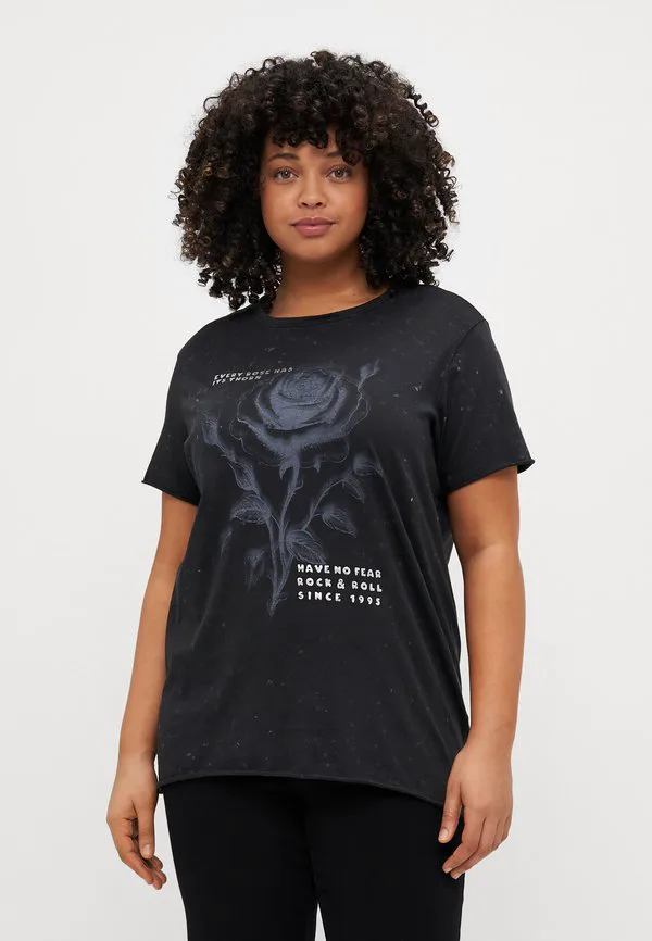 

Футболка с принтом carmiko life washed tee tshirt Only Carmakoma, Black, Черный, Футболка с принтом carmiko life washed tee tshirt Only Carmakoma, Black