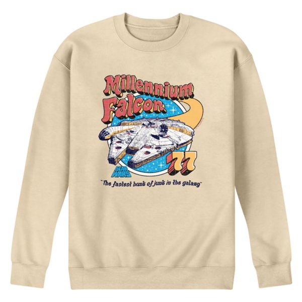 

Мужская флисовая толстовка Millennium Falcon Vintage Crew Star Wars, бежевый