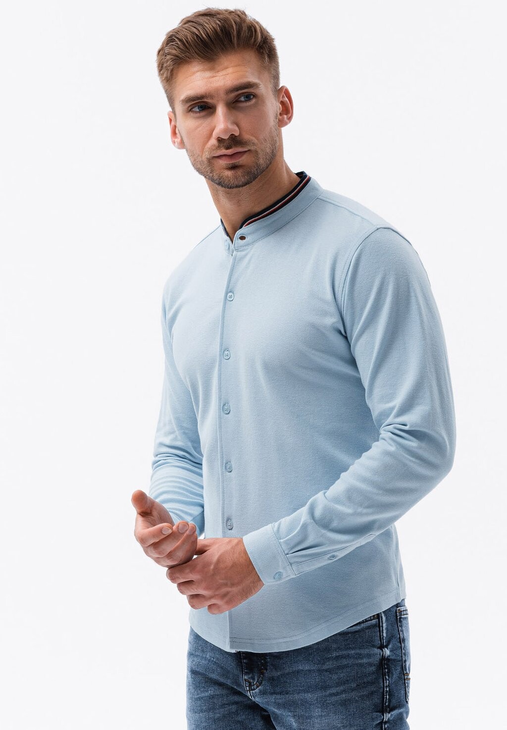 

Рубашка Long Sleeve Ombre, цвет light blue