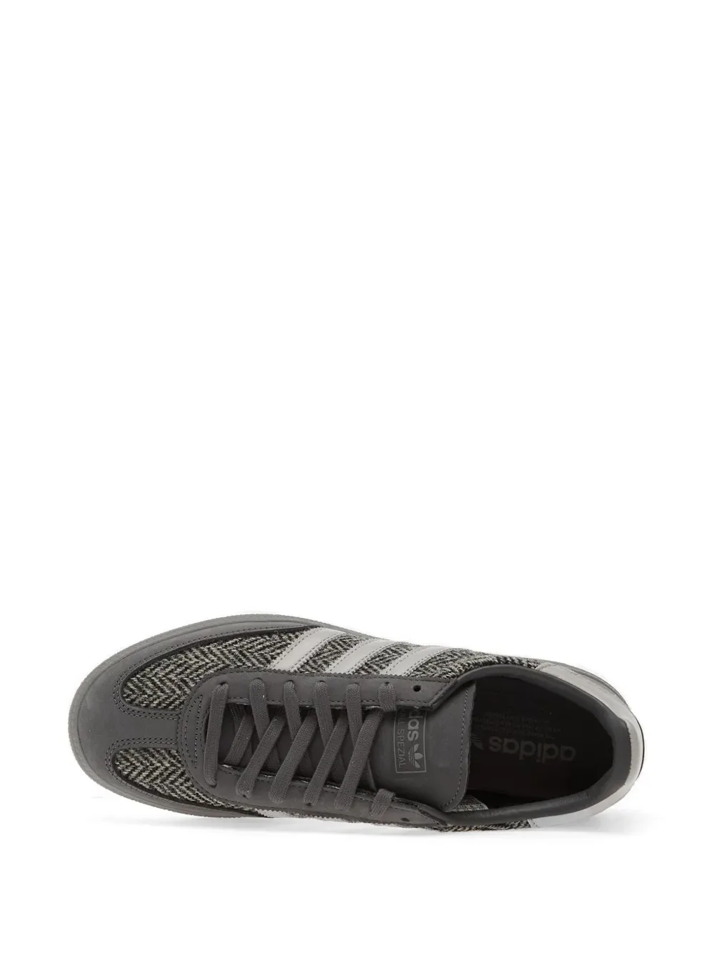 Кроссовки Handball Spezial с зигзагообразным узором (елочка) Adidas, серый — фото 3