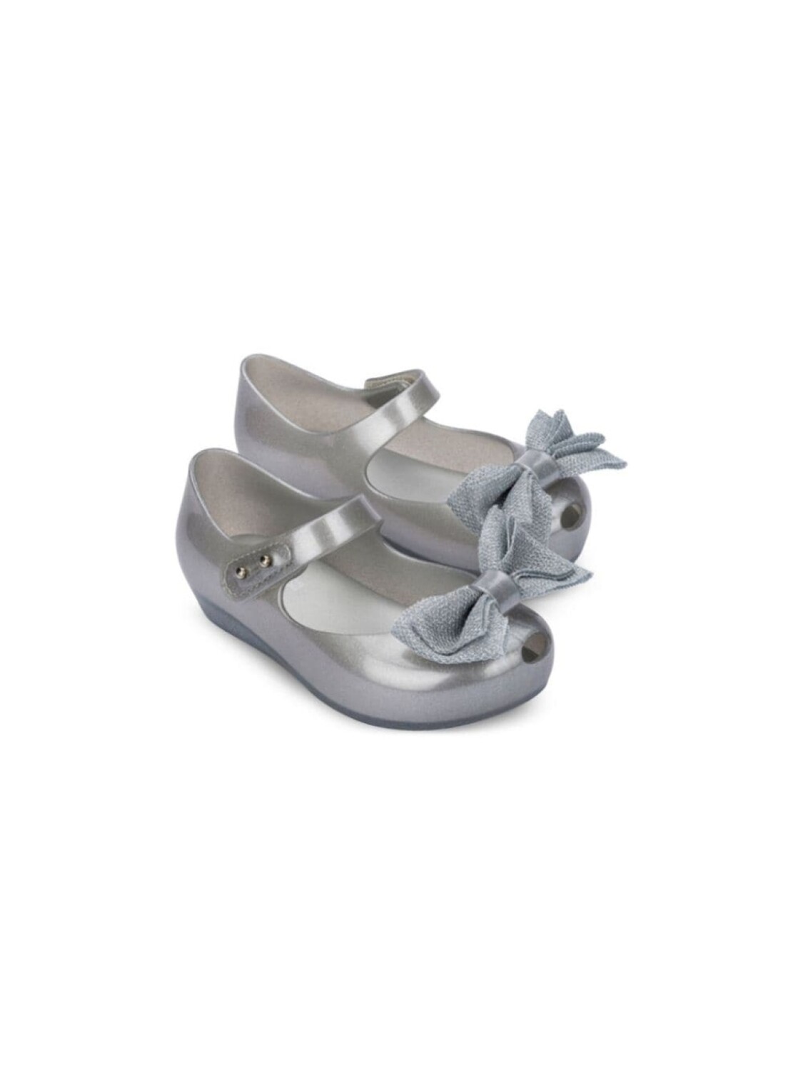

Мини-балетки Melissa с бантом Mini Melissa, серебряный