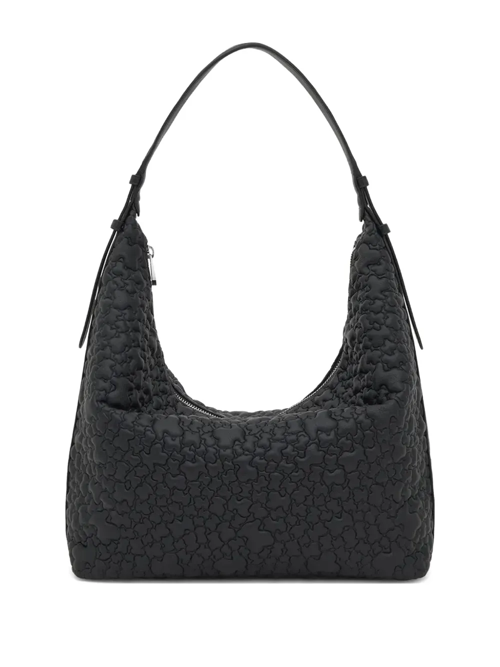 

Тисненая сумка на плечо на молнии Tous, черный