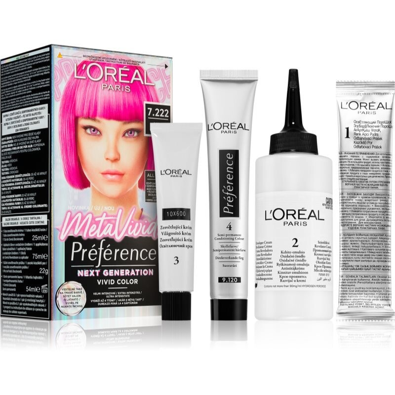 

Краска для волос Préférence Meta Vivids для женщинБренд L'Oréal Paris L'Oreal Paris, Краска для волос Préférence Meta Vivids для женщин<br>Бренд L'Oréal Paris L'Oreal Paris