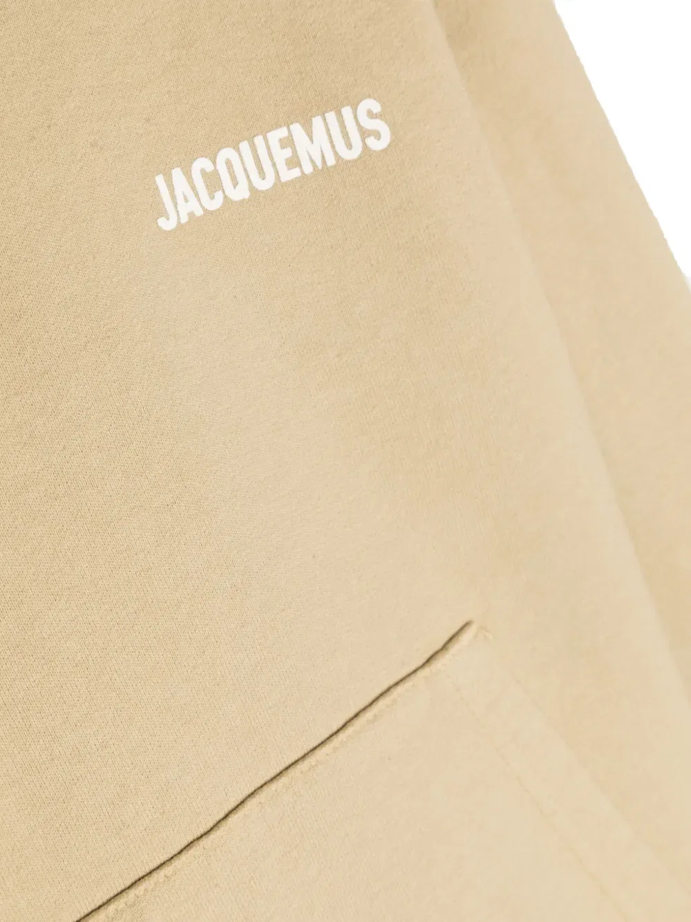 Хлопковая толстовка с капюшоном Le Jacquemus L'Enfant, нейтральный — фото 3