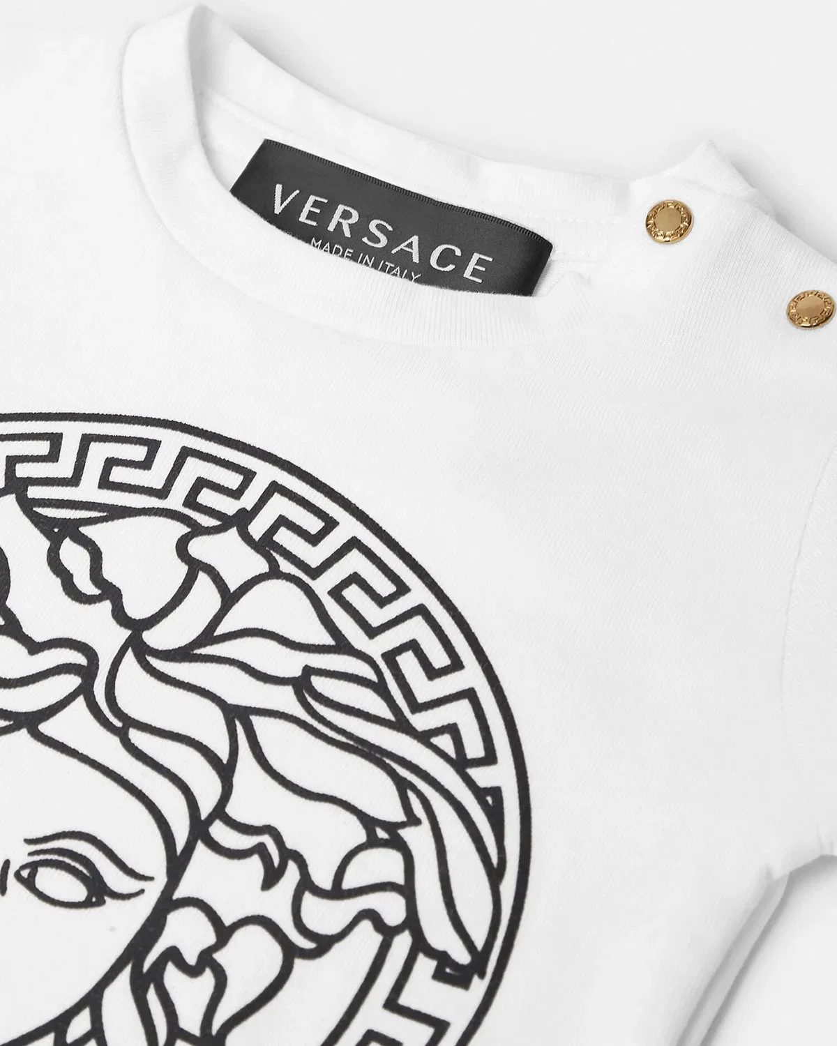 Детская футболка Medusa VERSACE, белый — фото 4