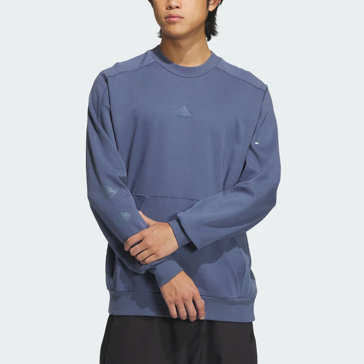 Футболка M Fustl Sweat 5 Мужская Серо-голубая Adidas — фото 3