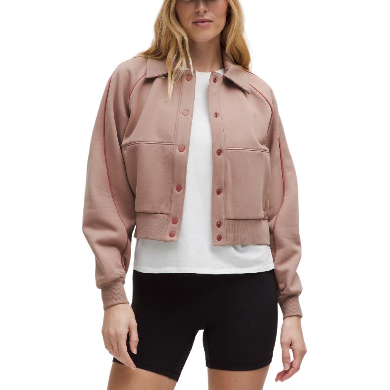 

Lululemon Женская флисовая бейсбольная куртка, Twilight Rose/TWRS