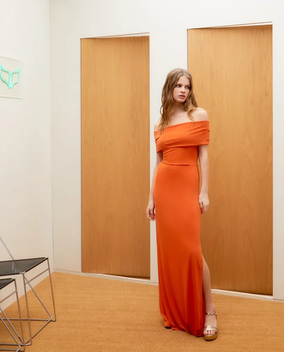 

Платье с вырезом лодочкой Green Coast, цвет Azafr_n