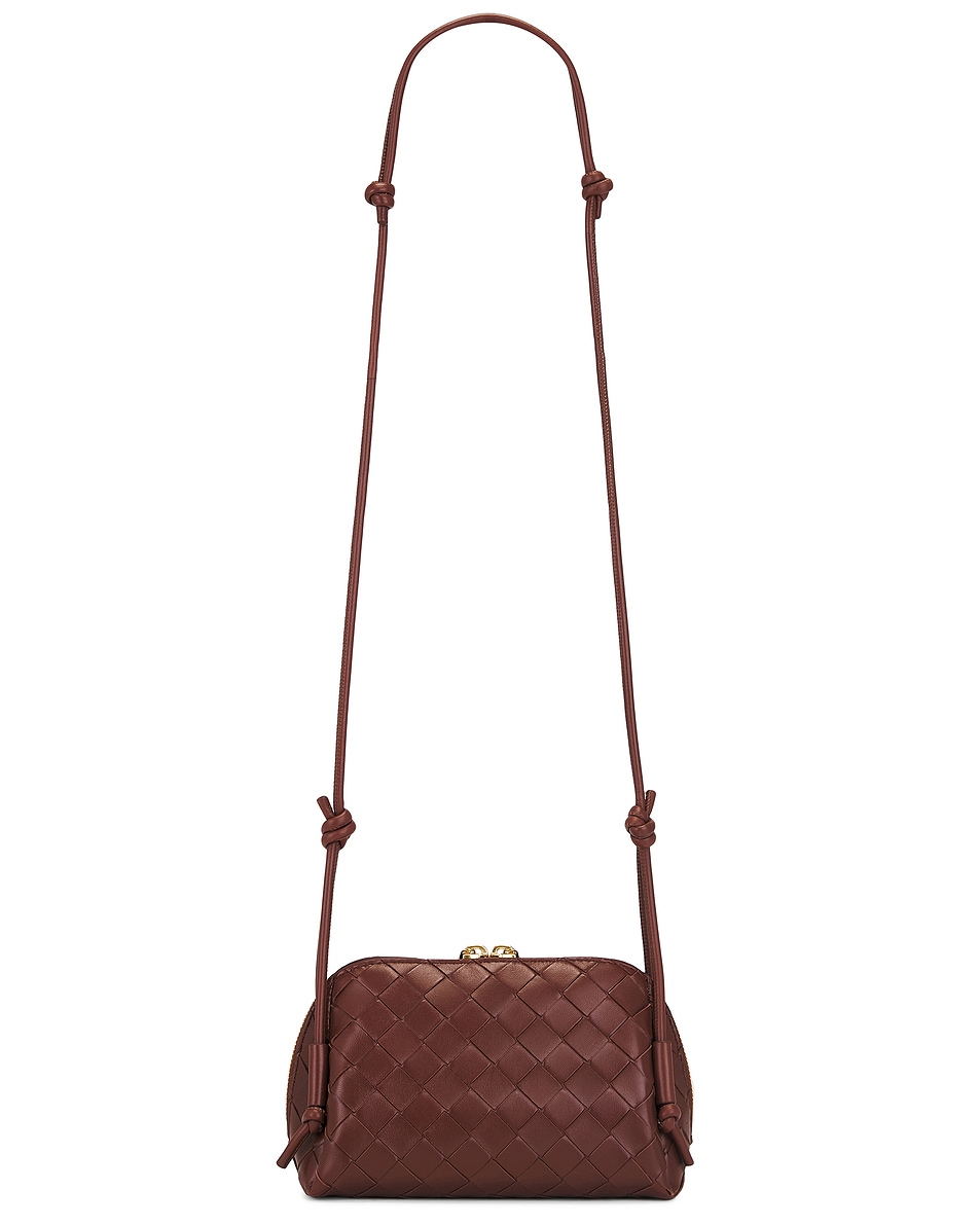 Сумка Concert Pouch Bottega Veneta, Sapele & Gold — фото 3