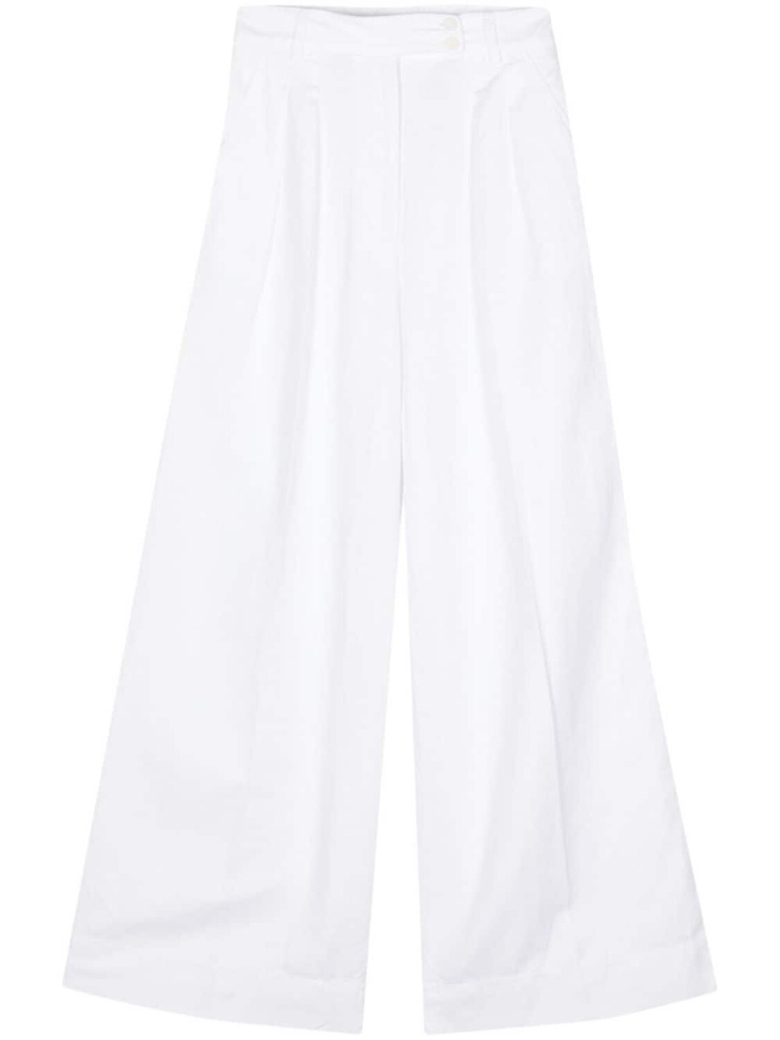 

ASPESI брюки палаццо с завышенной талией, белый