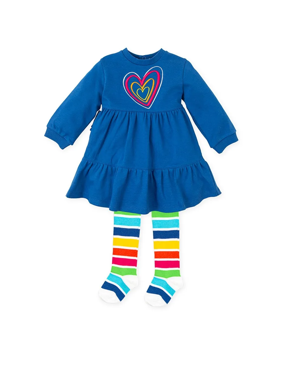

Комплект из платья-сердечка и колготок Agatha Ruiz de la Prada, синий