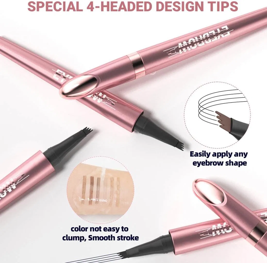 Карандаш для бровей Microblading, 4-конечный, серый — фото 2