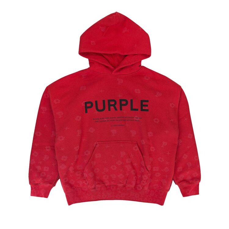 

Худи PURPLE BRAND Heavy Fleece Hoodie Red, красный