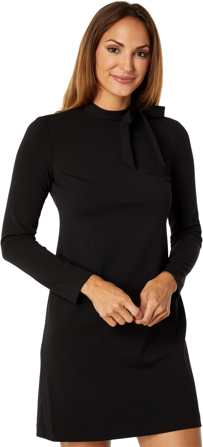 

Платье Calvin Klein Long Sleeve with Neck Bow, черный