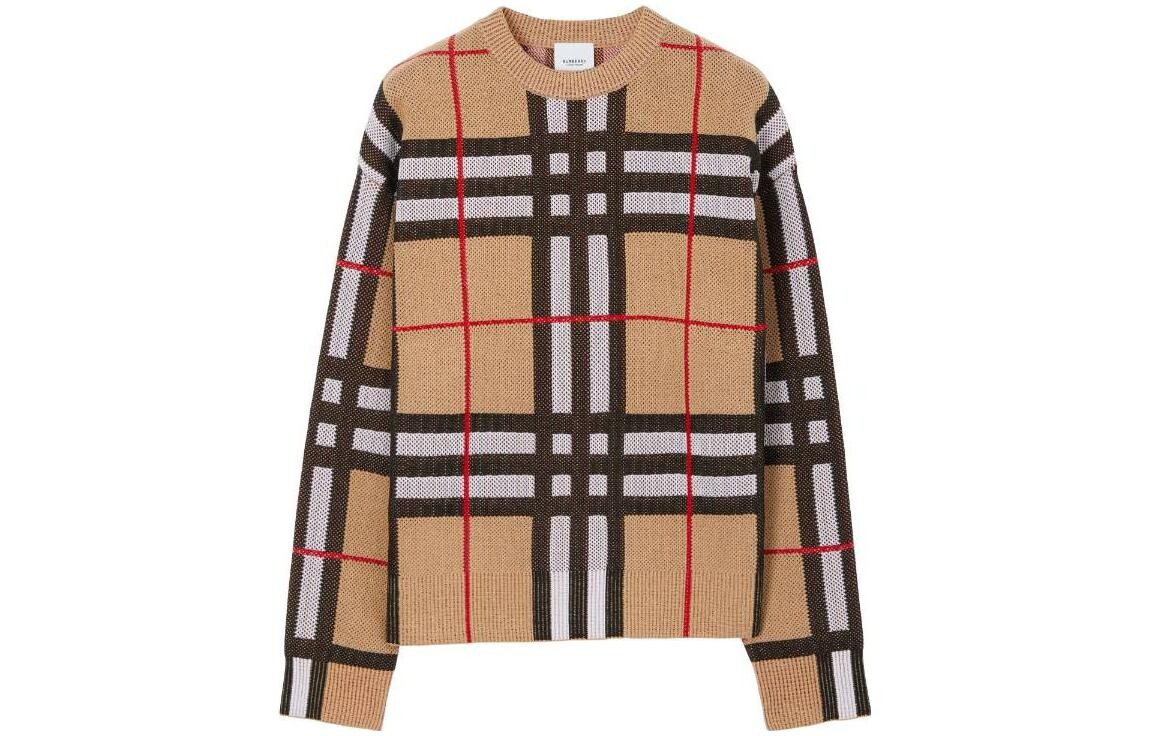 

Свитер женский Burberry в клетку, коричневый