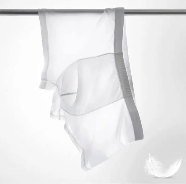 Боксеры шелк, Ultra-Thin, White — фото 4