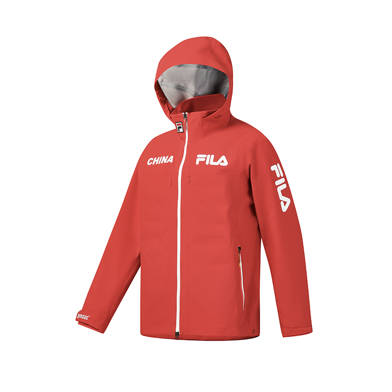 

EXPLORE Водонепроницаемая, Ветрозащитная, Термо, Водоотталкивающая Ветровка для мужчин FILA, fiery scarlet-rd