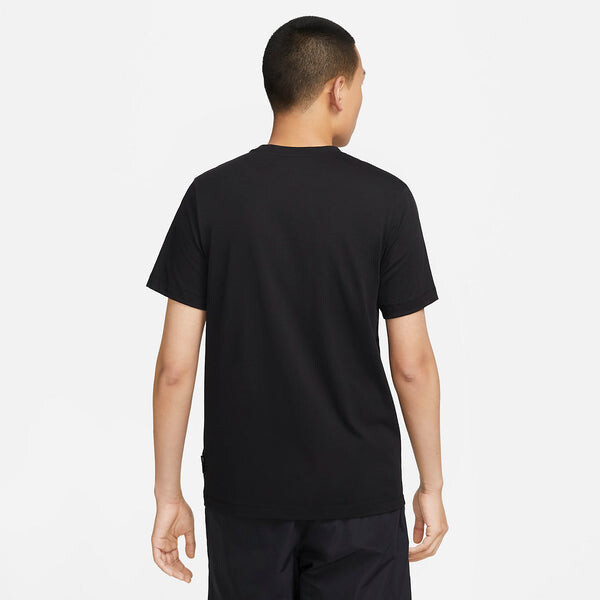 Футболка Nike Swoosh T-Shirt 'Black', черный — фото 4