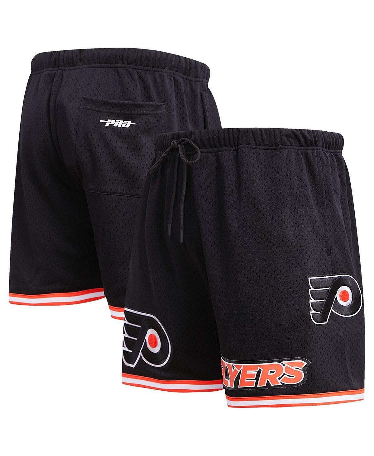 

Черные мужские классические сетчатые шорты Philadelphia Flyers Pro Standard