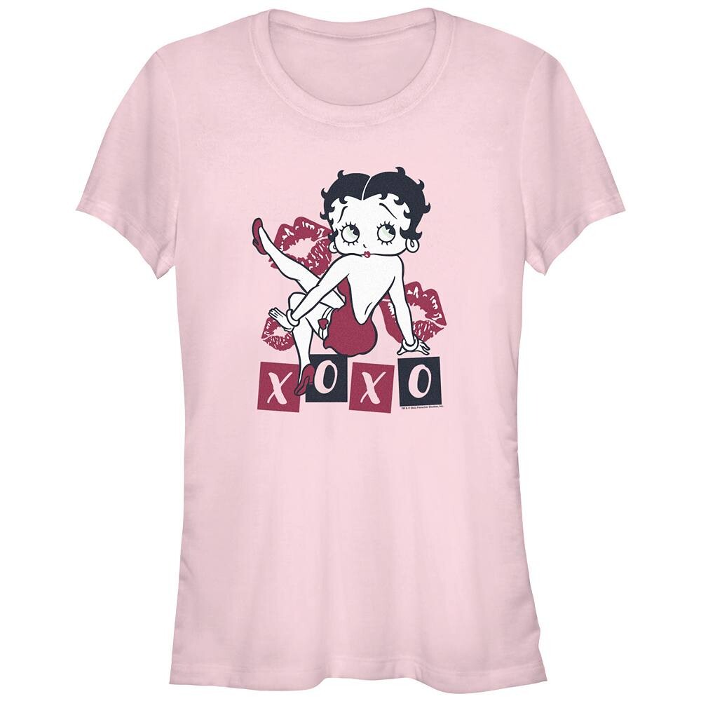 

Детская футболка с рисунком Betty Boop XOXO Licensed Character, цвет Light Pink