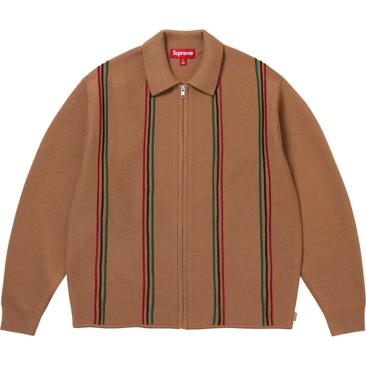 Поло свитер с полосками и молнией FW25 WEEK7 Unisex Supreme, черный — фото 4