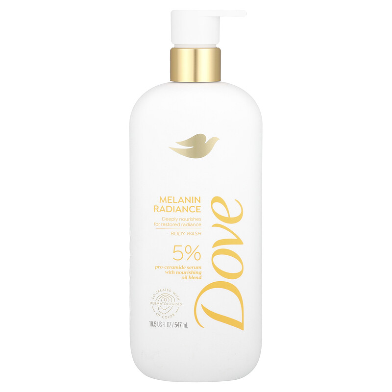 

Dove, Гель для душа с меланином, для сияния кожи, 547 мл (18,5 жидк. унц.)