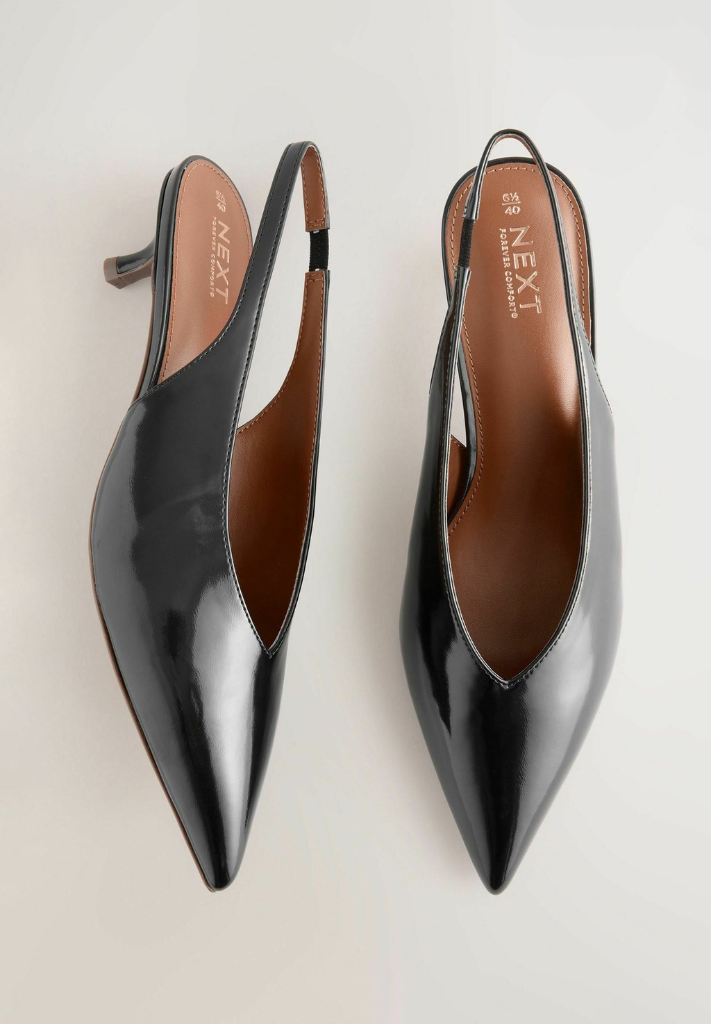 Классические туфли на каблуке STANDARD WIDE FIT - FOREVER COMFORT POINT TOE LOW WIDE Next, цвет Mottled Black — фото 3