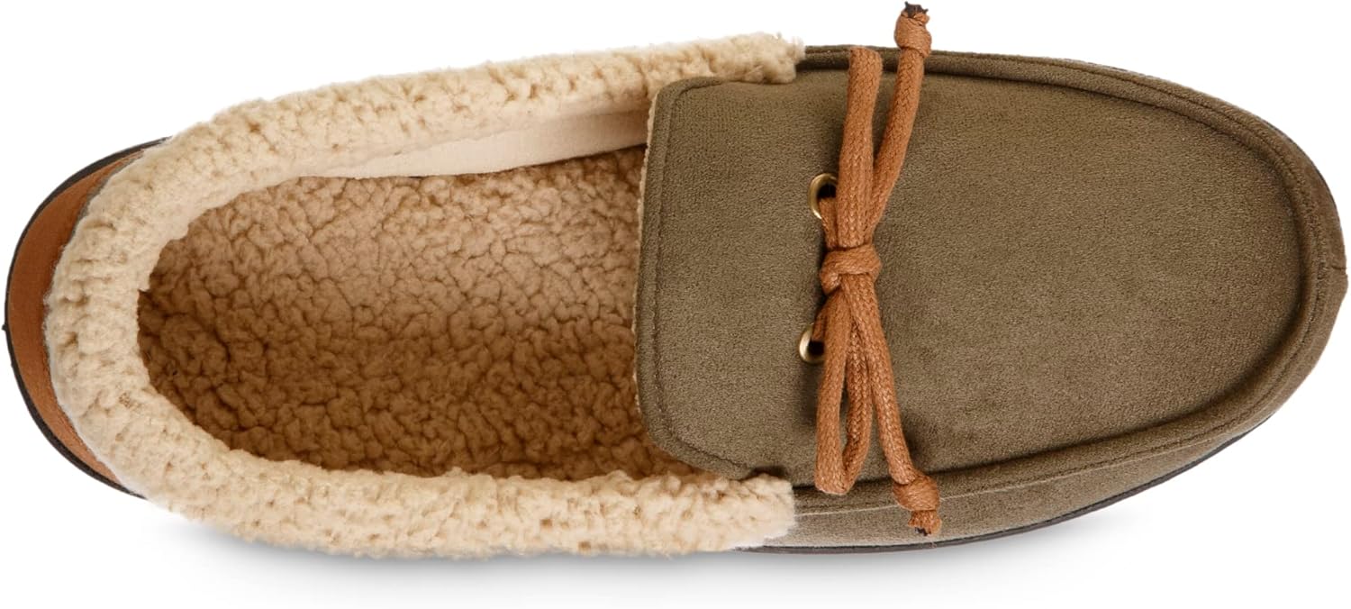 Мужские тапочки Isotoner Indoor/Outdoor Slip-on Vincent из микрофибры с эффектом памяти, Loden — фото 3