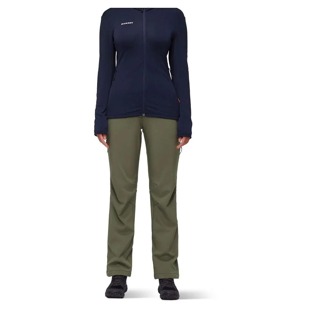 

Брюки Mammut Runbold Winter Softshell, зеленый