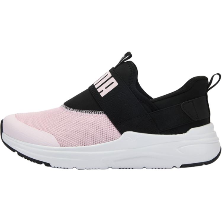 

SOFTRIDE Wired 2 амортизаторы нескользящие низкие детские повседневные кроссовки black для подростков PUMA, светло-розовый/черный