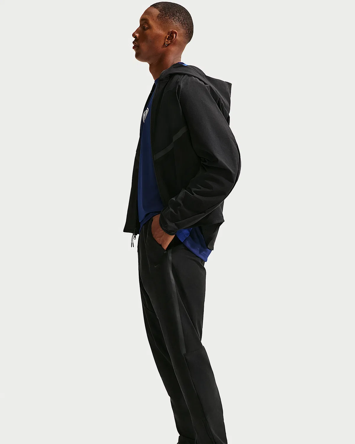 Мужские штаны Nike Tech Dri-FIT Shori Knit, Black/Black — фото 4