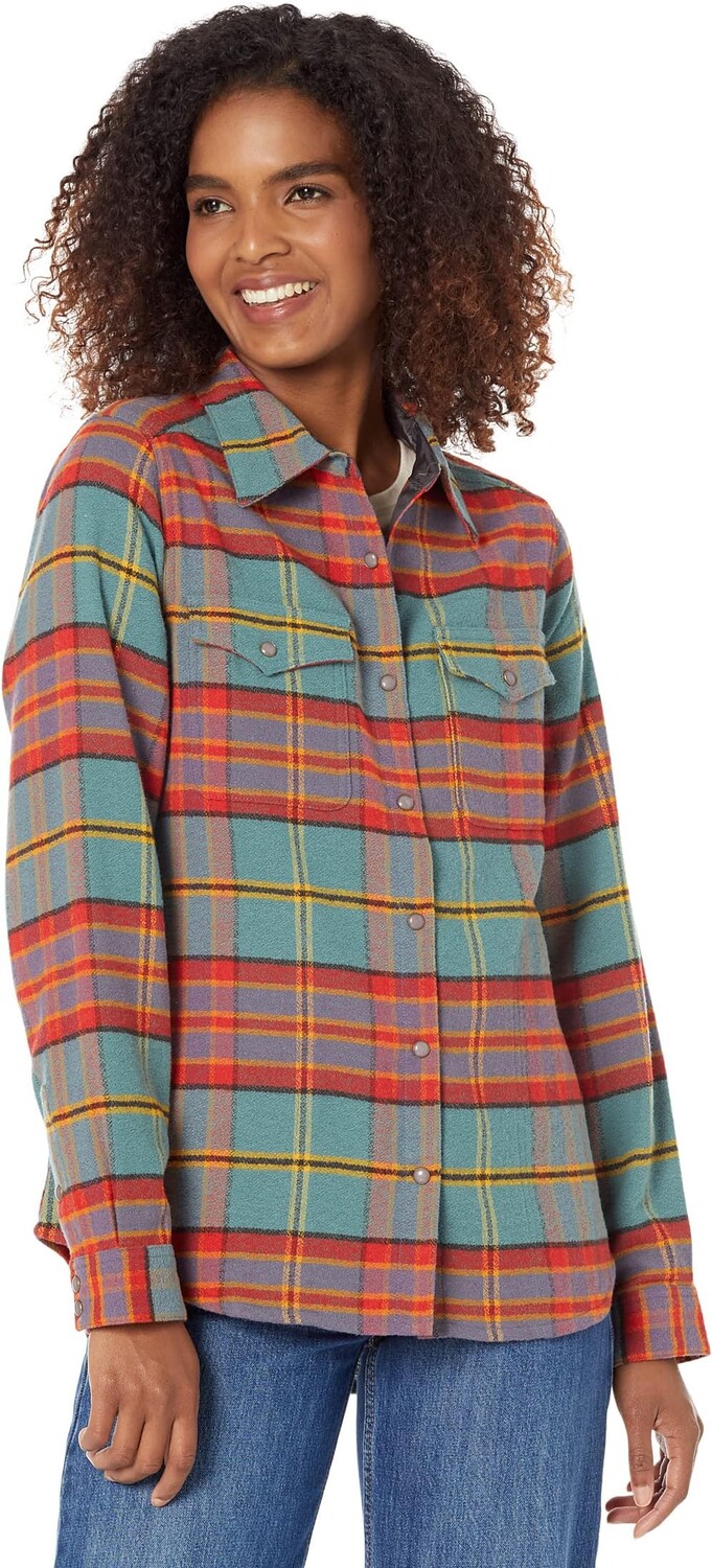 

Рубашка Toad&Co Folk Yeah Shirt Jacket, цвет Silver Pine