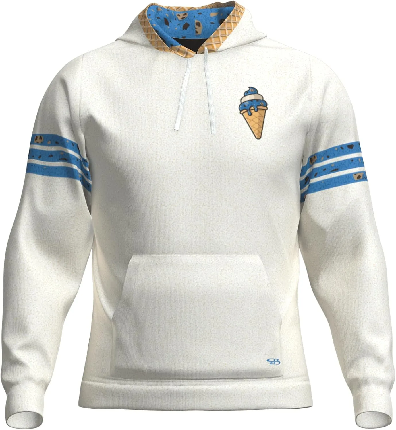 

Boombah мужская толстовка Supreme Tech Fleece, мягкая подкладка, легкая теплоизоляция — Ice Cream Monster Cookie