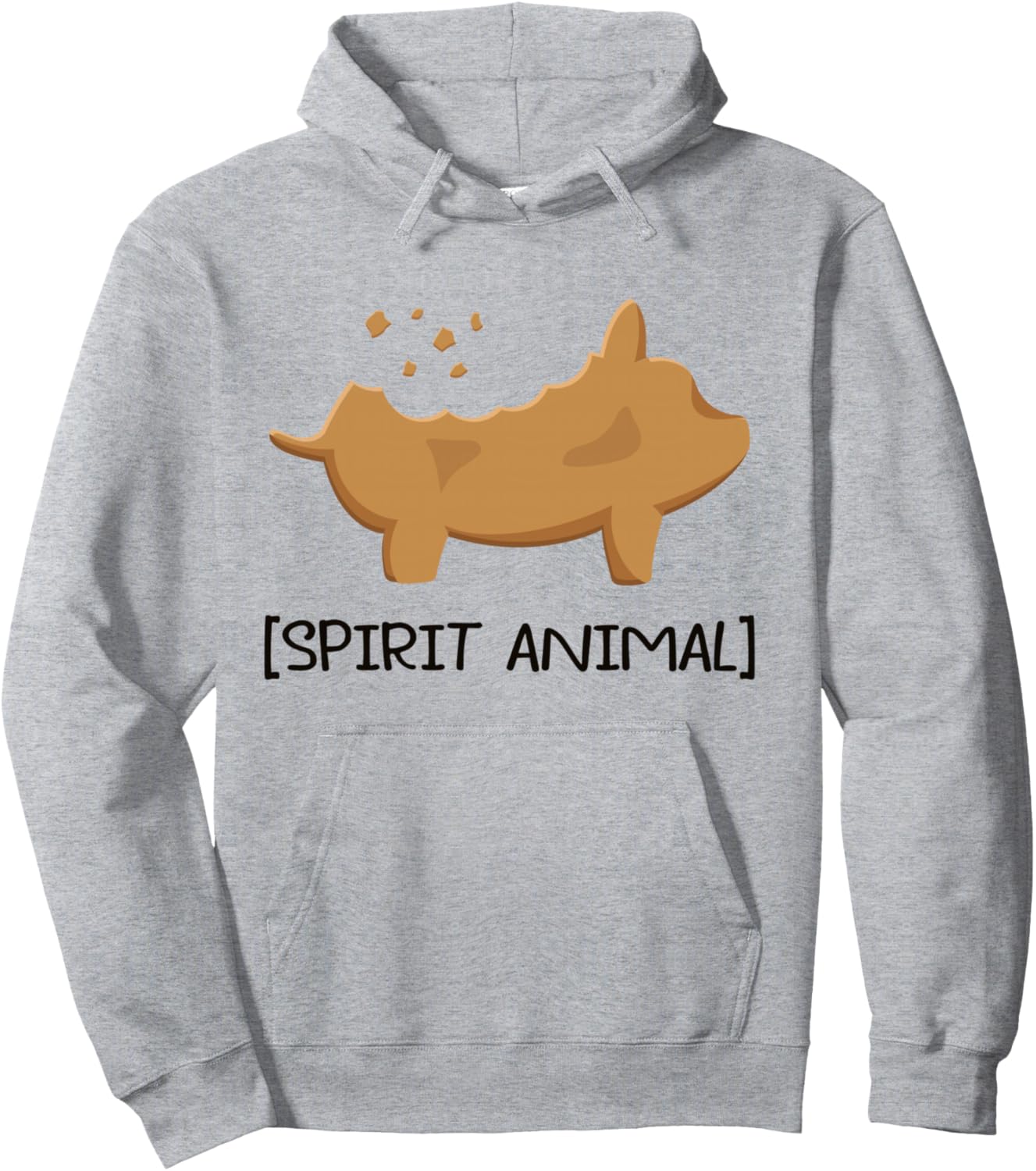 

Худи с изображением мексиканского пряничного поросенка Маранито Maranito Gifts, серый