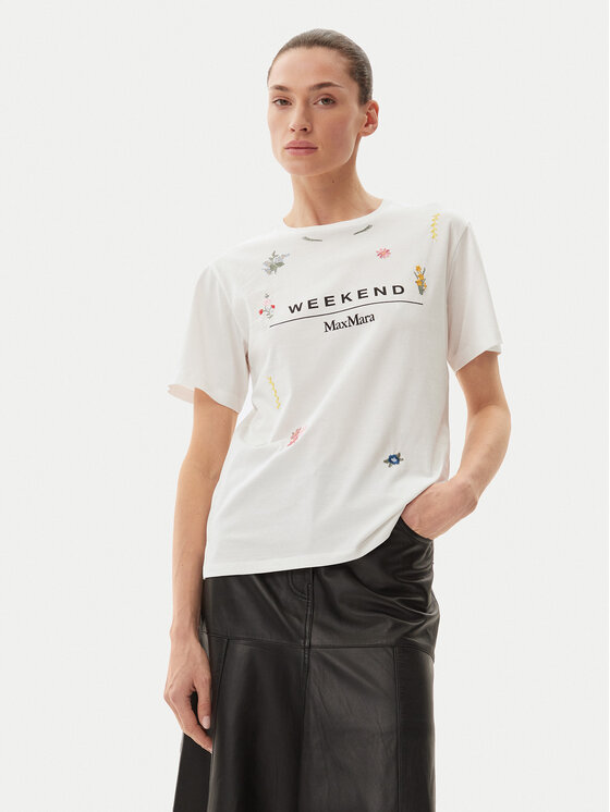 

Футболка обычного кроя 2515971042650 Max Mara, белый