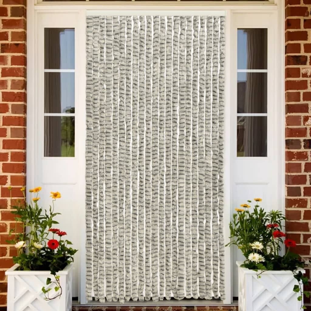 

Штора защитная от насекомых серебро 100х220 см синель DKD HOME DECOR