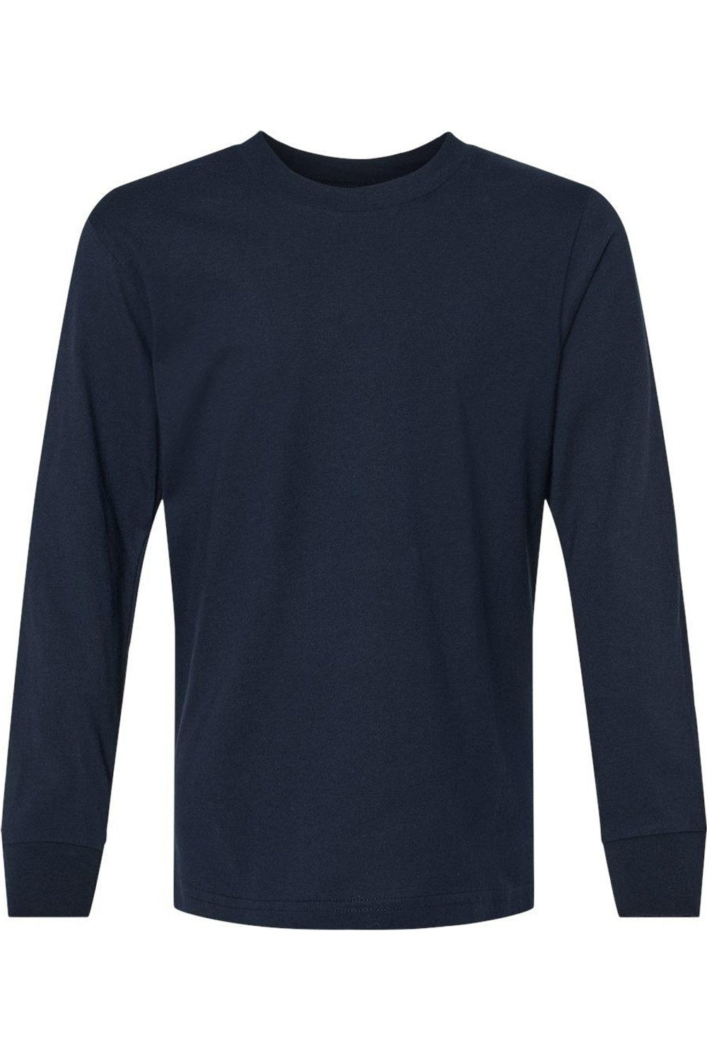 

Футболка с длинным рукавом из хлопка Next Level Youth, цвет midnight navy