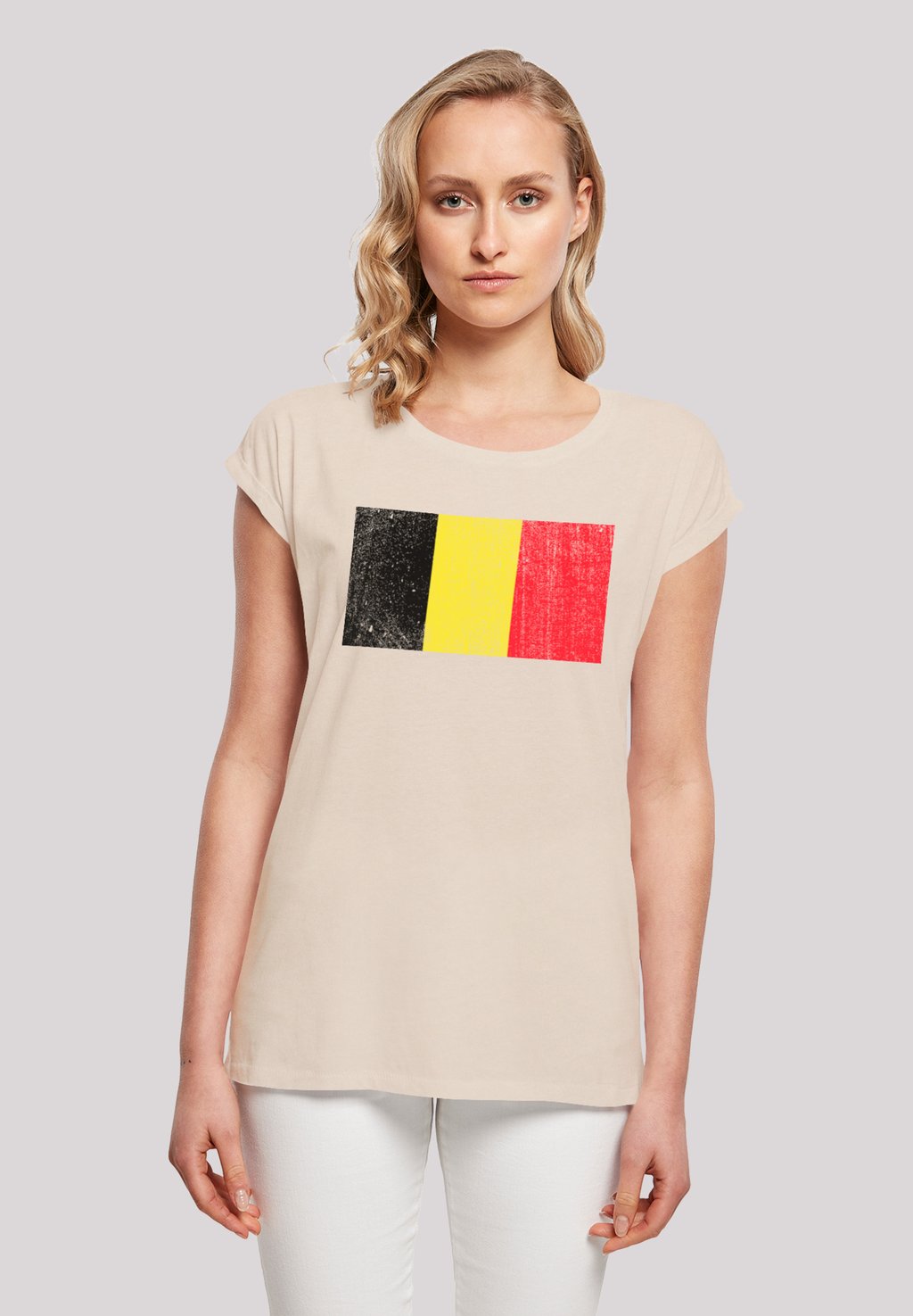 

Футболка с принтом BELGIEN FLAGGE F4NT4STIC, песочный