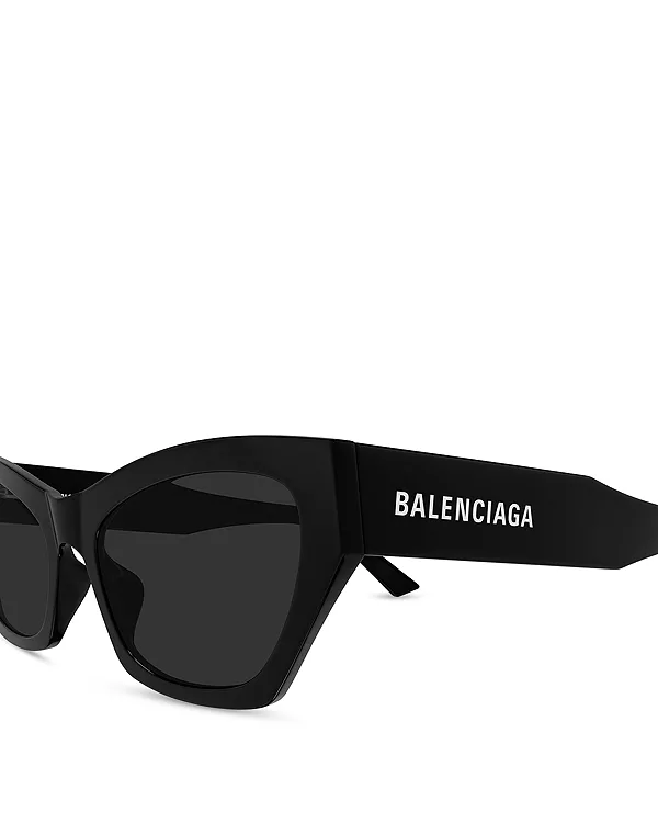 Солнцезащитные очки «кошачий глаз», 56 мм Balenciaga, черный — фото 4