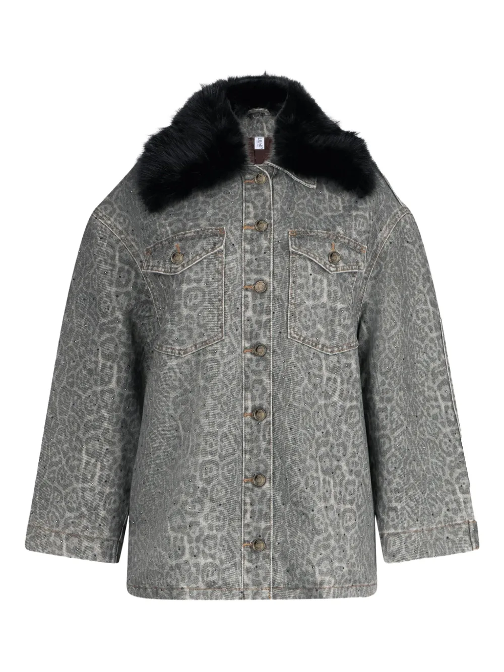 

Куртка с анималистичным принтом Liu Jo, серый