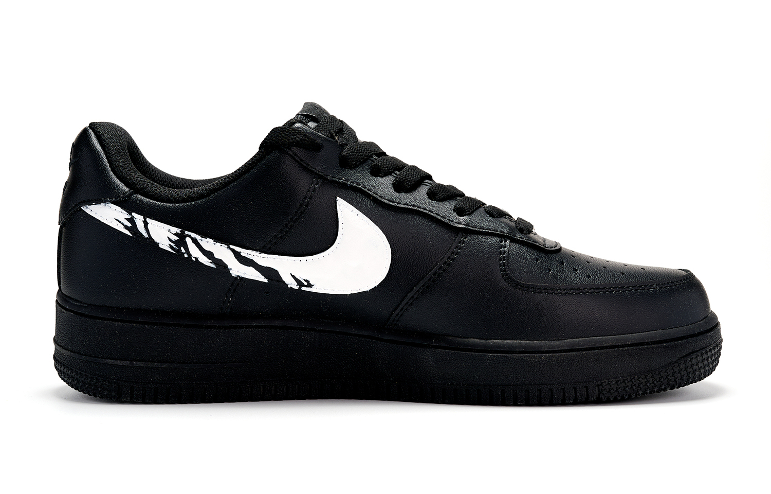 Air Force 1 Warrior Shadow Blade устойчивые к истиранию низкие скейтборд-кроссовки унисекс Nike, черный — фото 3