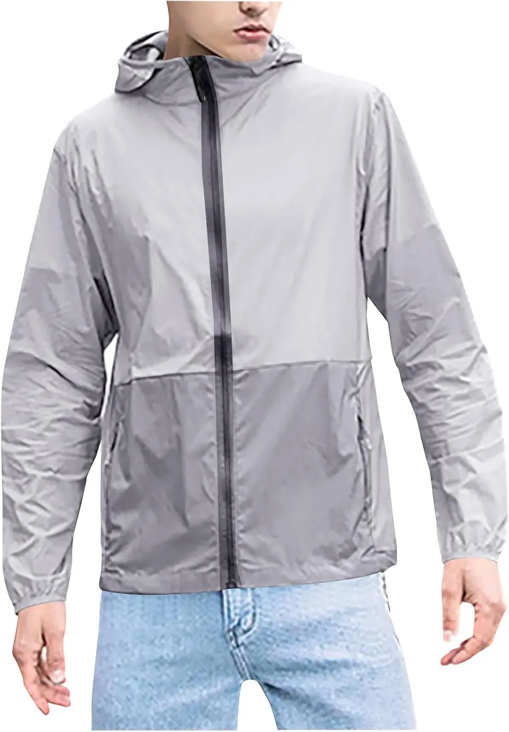 

Мужская куртка с защитой от ультрафиолета UPF 50+ и капюшоном Uillui